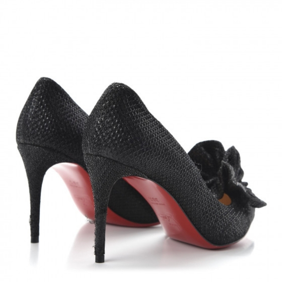 christian louboutin anemosea 85 glitter diams SZ 40 Fits A Size 8 Or 8 1/2 - Picture 14 of 14